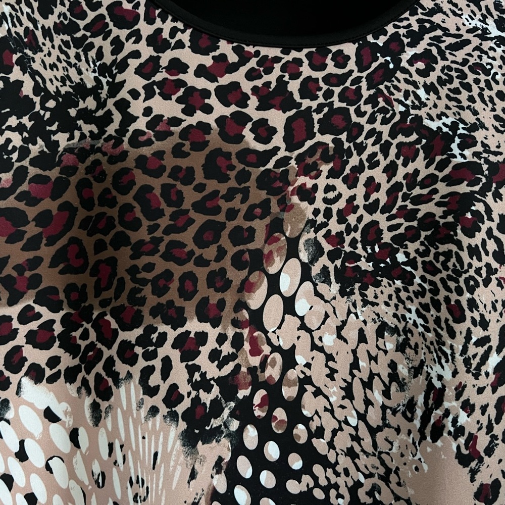 Animal-Print High-Low Hem Dress - Picture 4 of 5